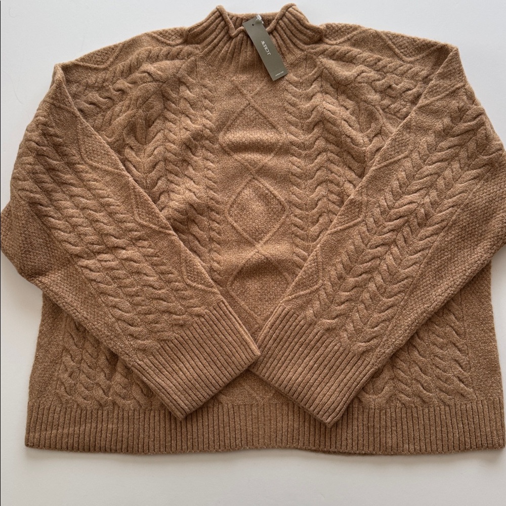 J. Crew Cable-knit Rollneck Sweater in Supersoft Yarn - Picture 4 of 7